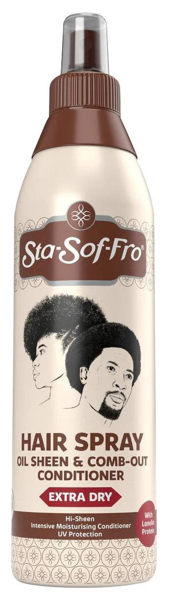 Sta-Sof-Fro Hair Spray Oil Sheen & Comb-Out Conditioner – Extra Dry 8.45 Oz - ANNS BEAUTY SUPPLY